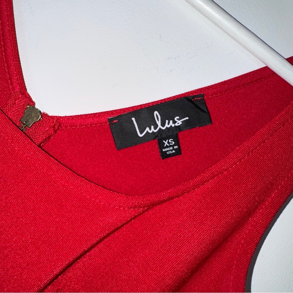 Lulus‎ Red Fit and Flare Sleeveless Dress XS - Picture 5 of 9